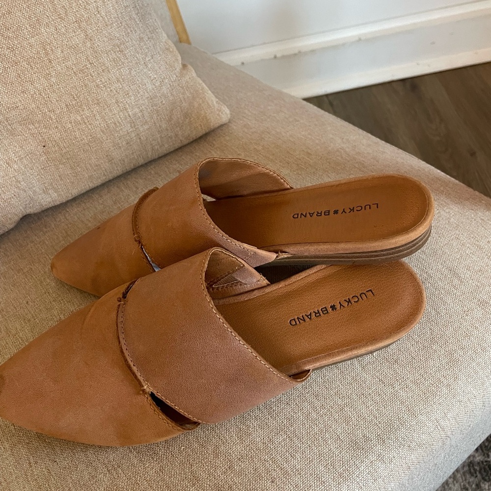 Lucky Brand Women's Brown Mules